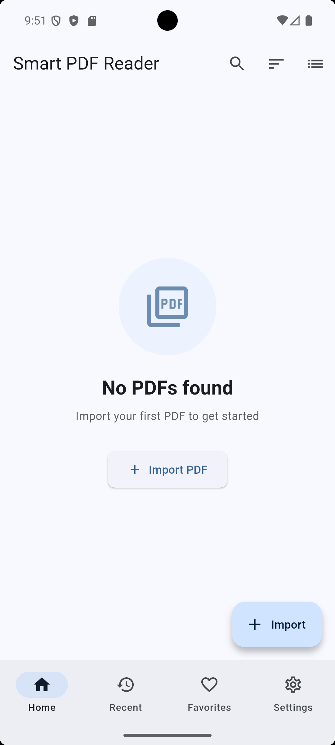 Fast PDF Loading Screenshot